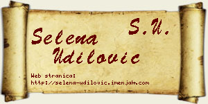 Selena Udilović vizit kartica